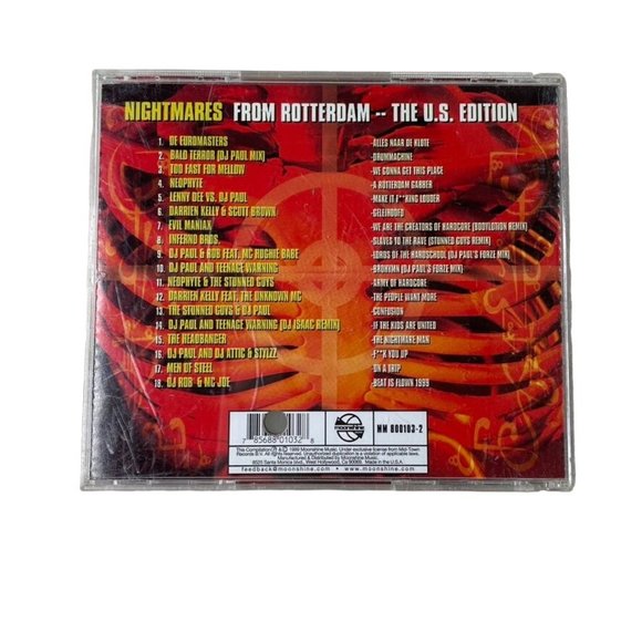 Nighmares From Rotterdam US Edition Techno Audio Music CD 1999 u 18 Tracks - Picture 2 of 3